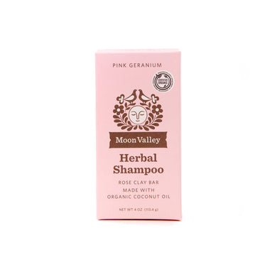 Moon Valley Organics Pink Geranium Shampoo Bar