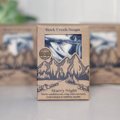 Rock Creek Soaps SOAP BAR  STARRY NIGHT - sandalwood, currants, & vanilla
