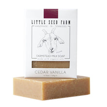 Load image into Gallery viewer, Little Seed Farm - Cedar Vanilla Bar Soap - Warm &amp; Woodsy