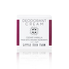 Load image into Gallery viewer, Little Seed Farm - Cedar Vanilla Deodorant Cream