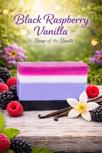 Load image into Gallery viewer, Soap of the South - Black Raspberry Vanilla Soap