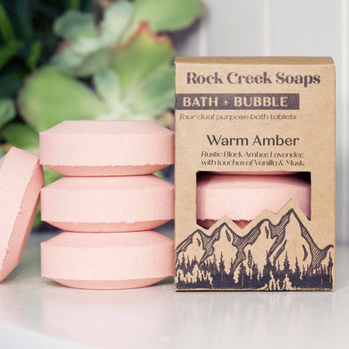 Rock Creek Soaps Bath Bomb Set- Warm Amber